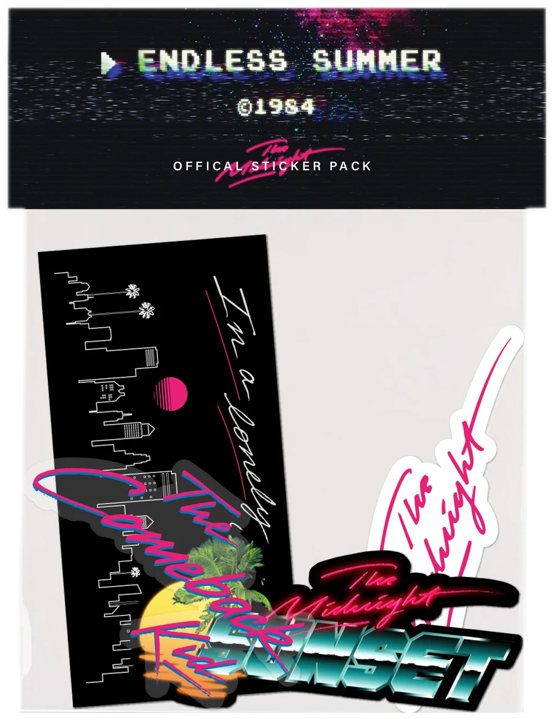 File:19-TM Web Endless-Summer Sticker-Pack Main.webp - The Midnight Wiki