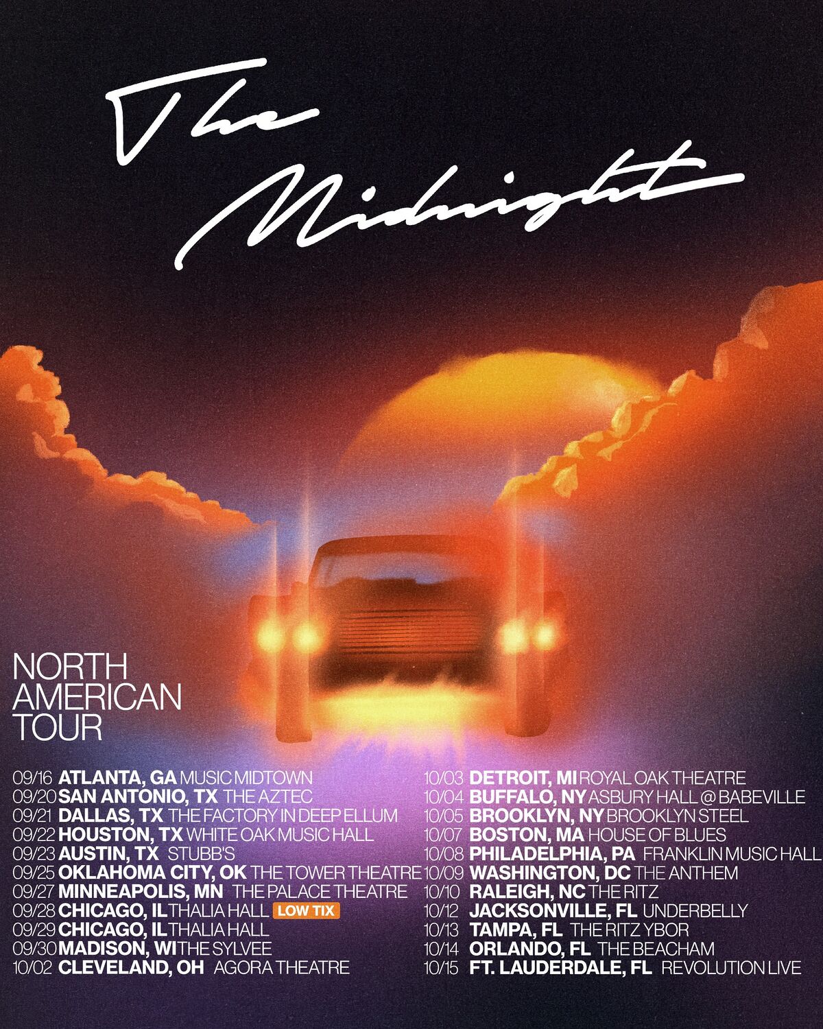 the midnight tour 2023 setlist
